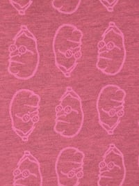 Image 3 of T-shirt Melanziana pattern - Uomo - Magenta Melange/Rosa