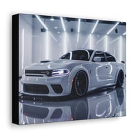 White Charger Hellcat Canvas
