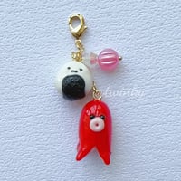 Sausage Sushi Miniature Keychain Charm