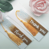 Teacher thank you gift, Teacher gift, Glitter Bookmark, Personalised Bookmark