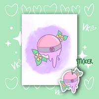 Goopy Love Ball | Print