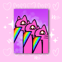 Image of Lazer Cats | Print
