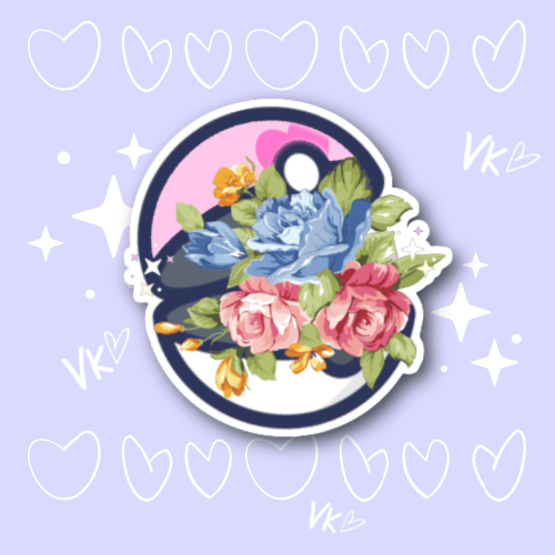 Image of Blossom Pokeball | Sticker