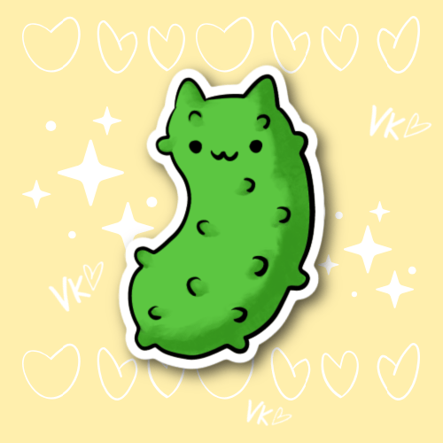 Image of Pickle Cat | Sticker