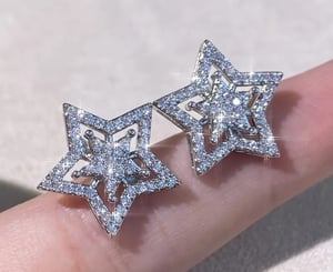 Image of Star Halo Earrings 