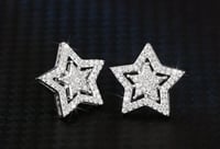 Image 1 of Star Halo Earrings 