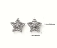 Image 4 of Star Halo Earrings 