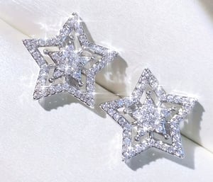 Image of Star Halo Earrings 