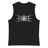 Image 1 of HOD - LOGO (WHITE PRINT) MUSCLE SHIRT