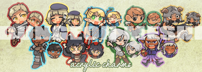 Dungeon Meshi Acrylic Charms