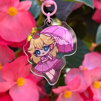 Image 1 of Peach, Rosalina, Daisy Acrylic charms 