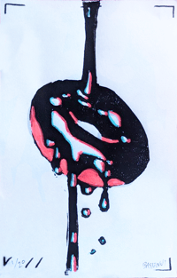 Image 1 of Goopy Donut - Block Print