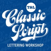 Image of Classic Script Lettering Workshop + Guidebook + Worksheets