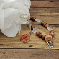 Image 3 of Dreamcatcher Charm Jar Necklace. 