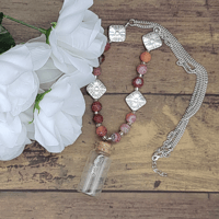 Image 3 of Owl Charm Jar Necklace