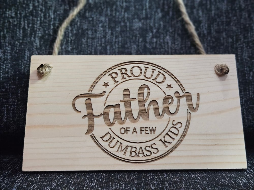 Image of small hanging wooden sign