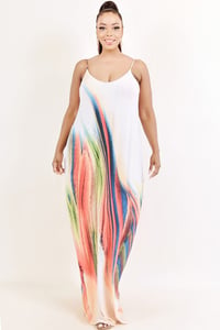 Image 1 of White Swirl Curvy DIVA Maxi 