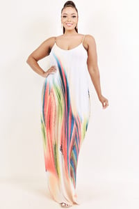 Image 2 of White Swirl Curvy DIVA Maxi 