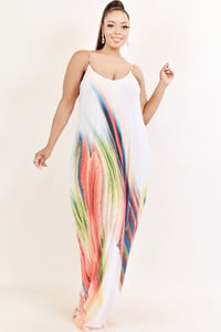 Image 3 of White Swirl Curvy DIVA Maxi 