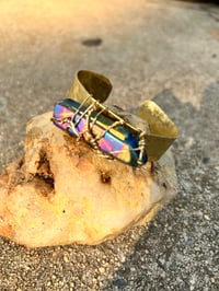 Image 2 of Titanium Aura Quartz bangle