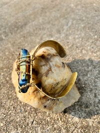 Image 3 of Titanium Aura Quartz bangle