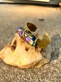 Image 4 of Titanium Aura Quartz bangle