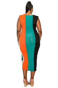 Image 3 of Stripe Curvy DIVA Bodycon 