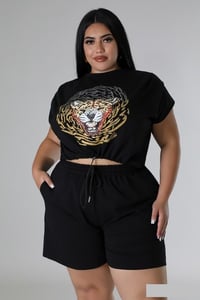 Curvy DIVA Tiger Short Set 