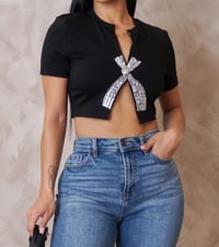 Image 1 of SEXY BOW CROP TOP 