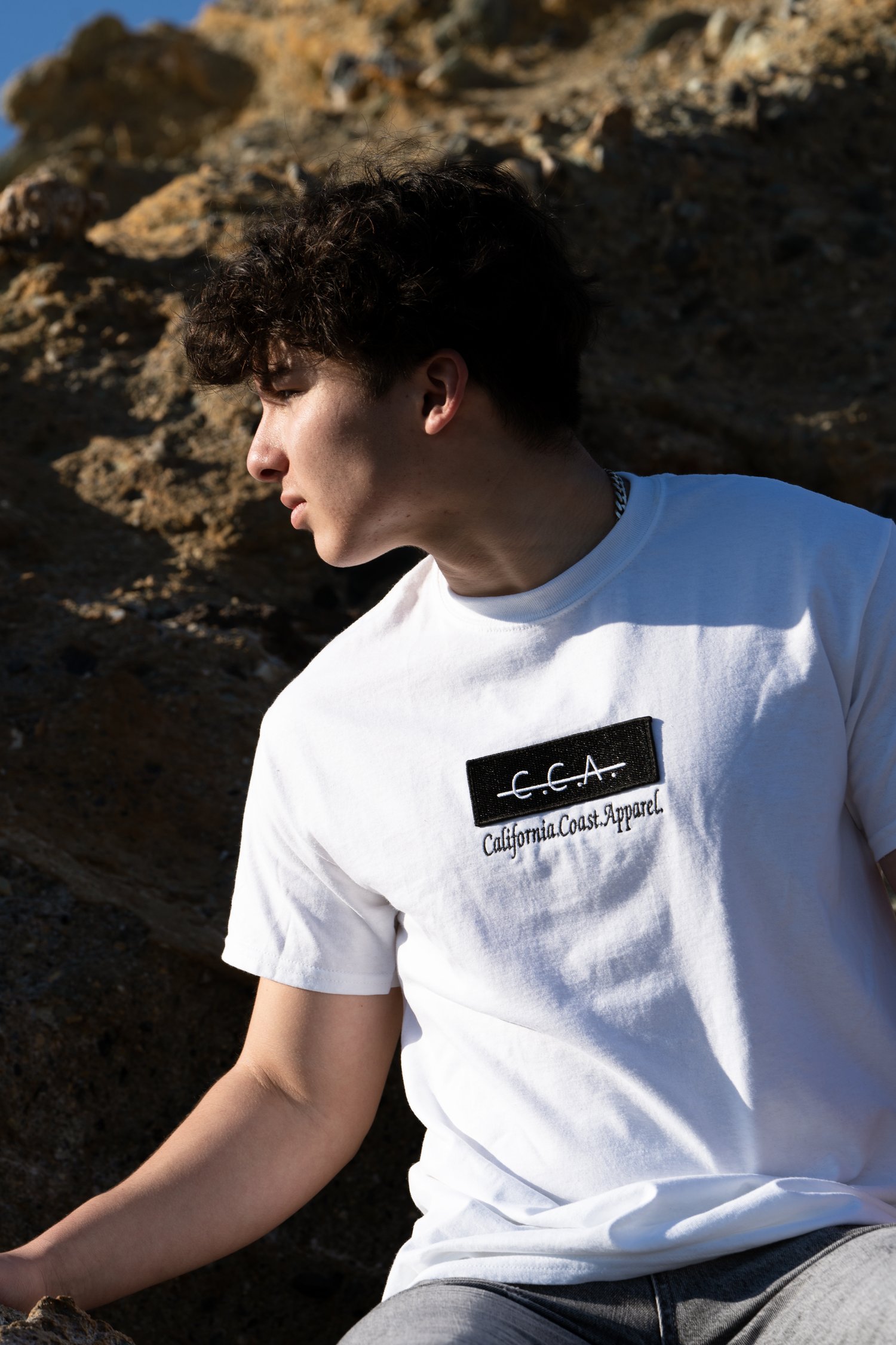 Image of C.C.A. Patch Logo T-Shirt White