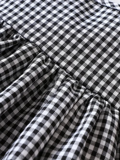 Image of Plaid Baby Dress With Bow