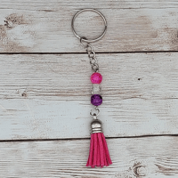 Pink and Purple Key Chain