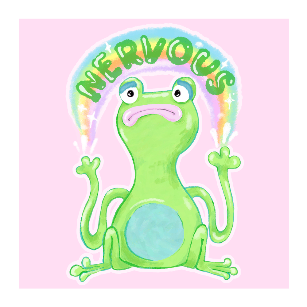 Image of Nervous frog print