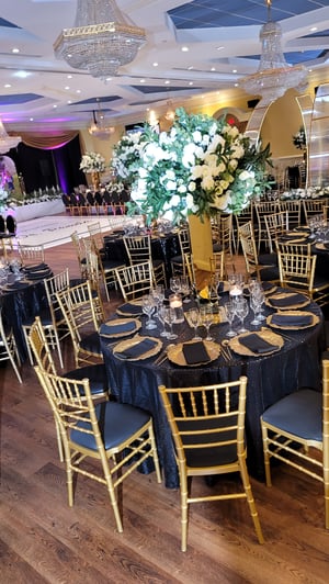 Image of Adult Gold chair - Resin chaivari gold Chair plus cushion