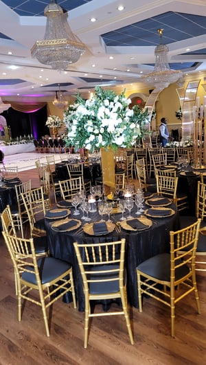 Image of Adult Gold chair - Resin chaivari gold  Chair  plus cushion