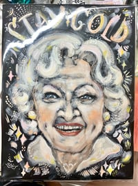 Image 2 of Betty White Stay Gold 9x12"