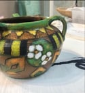 Vintage Painted Pot