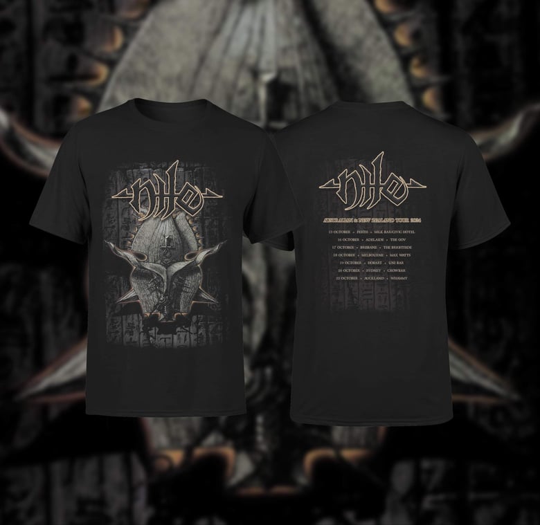 Image of NILE - Australia / New Zealand Tour Shirt 2024   Pre Order