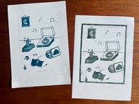 Image 4 of Weekend Plans (Handmade relief print)