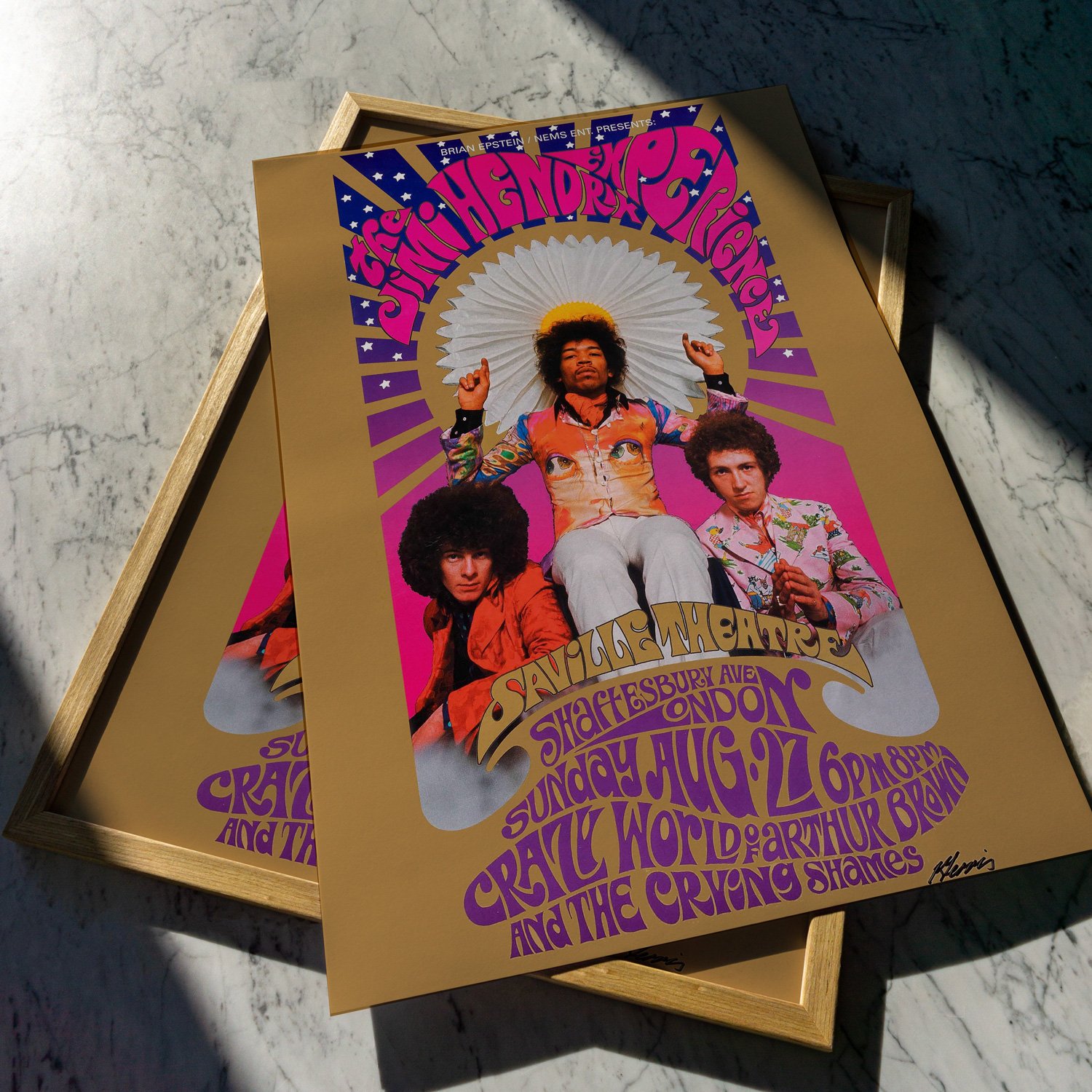 Jimi Hendrix Experience | Bob Masse - 1967 | Event Poster Jimi Hendrix Experience | Bob Masse - 1967 | Event Poster