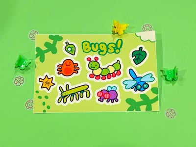 Image of Bugs! Sticker Sheet