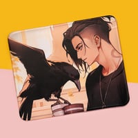 Image 2 of Mouse Pad - Marcin with crow