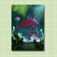 Image 1 of Totoro sous la pluie