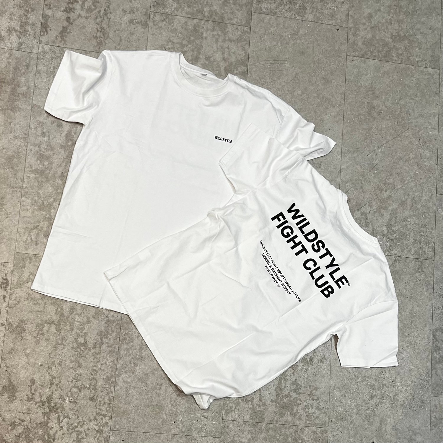 Image of WHITE FIGHT CLUB T-SHIRT 