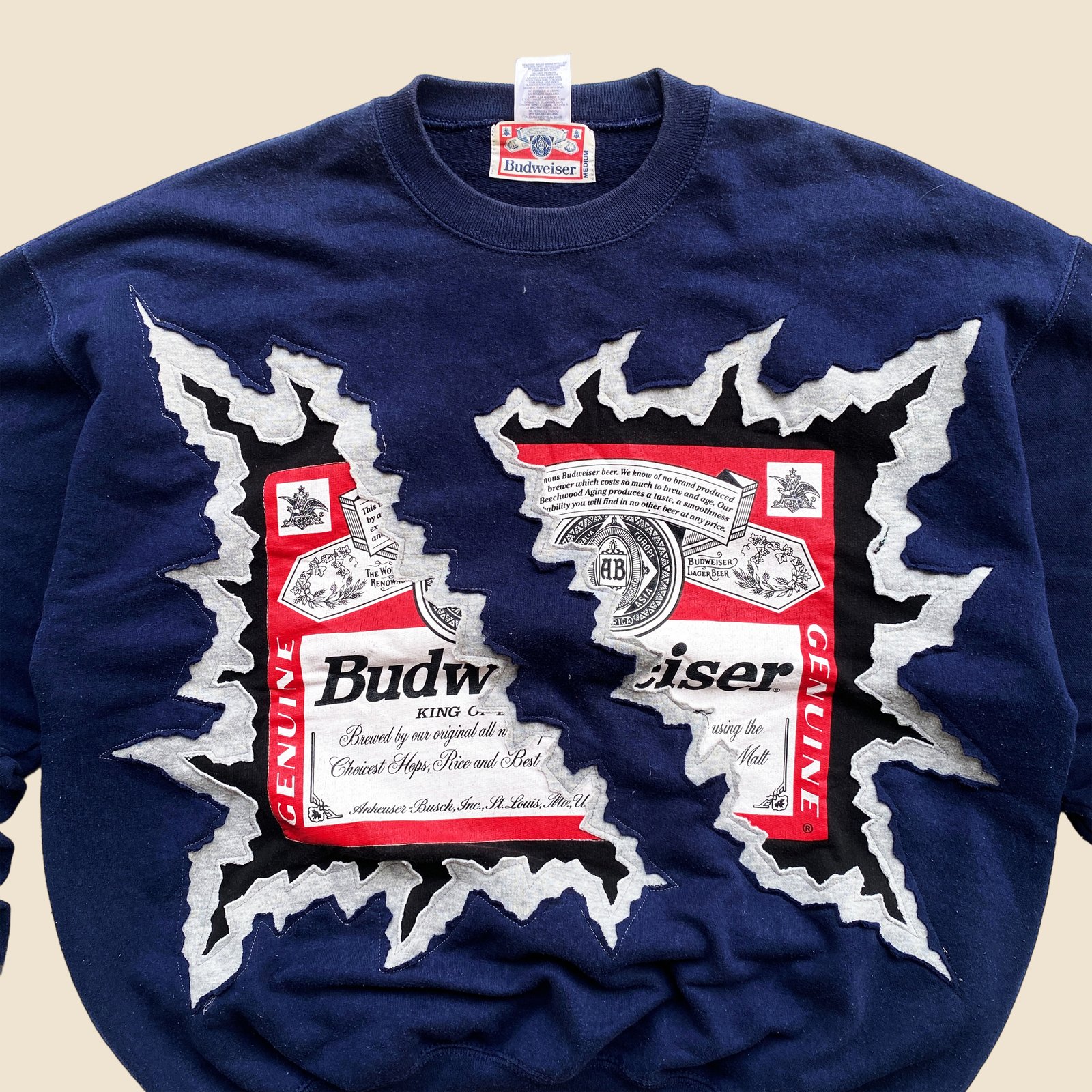 Lancaster Budweiser Beer Logo store Knit Sweater