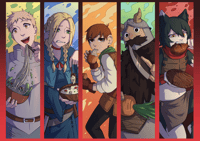 Dungeon Meshi/Delicious in Dungeon - A4/A5 Prints/Bookmarks