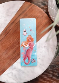 Image 1 of Peach Mermaid Glitter Bookmark