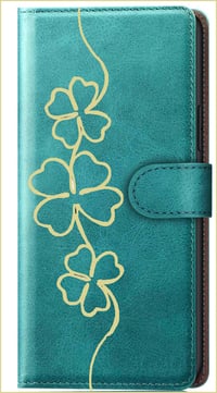 Teal Green 4 leaf clover case for Gemma