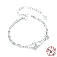 Image 1 of Double-Layer Butterfly Bracelet (in 925 Sterling Silver)