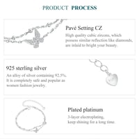 Image 3 of Double-Layer Butterfly Bracelet (in 925 Sterling Silver)